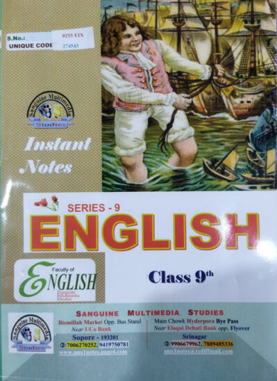 Instant Notes English Class 9th